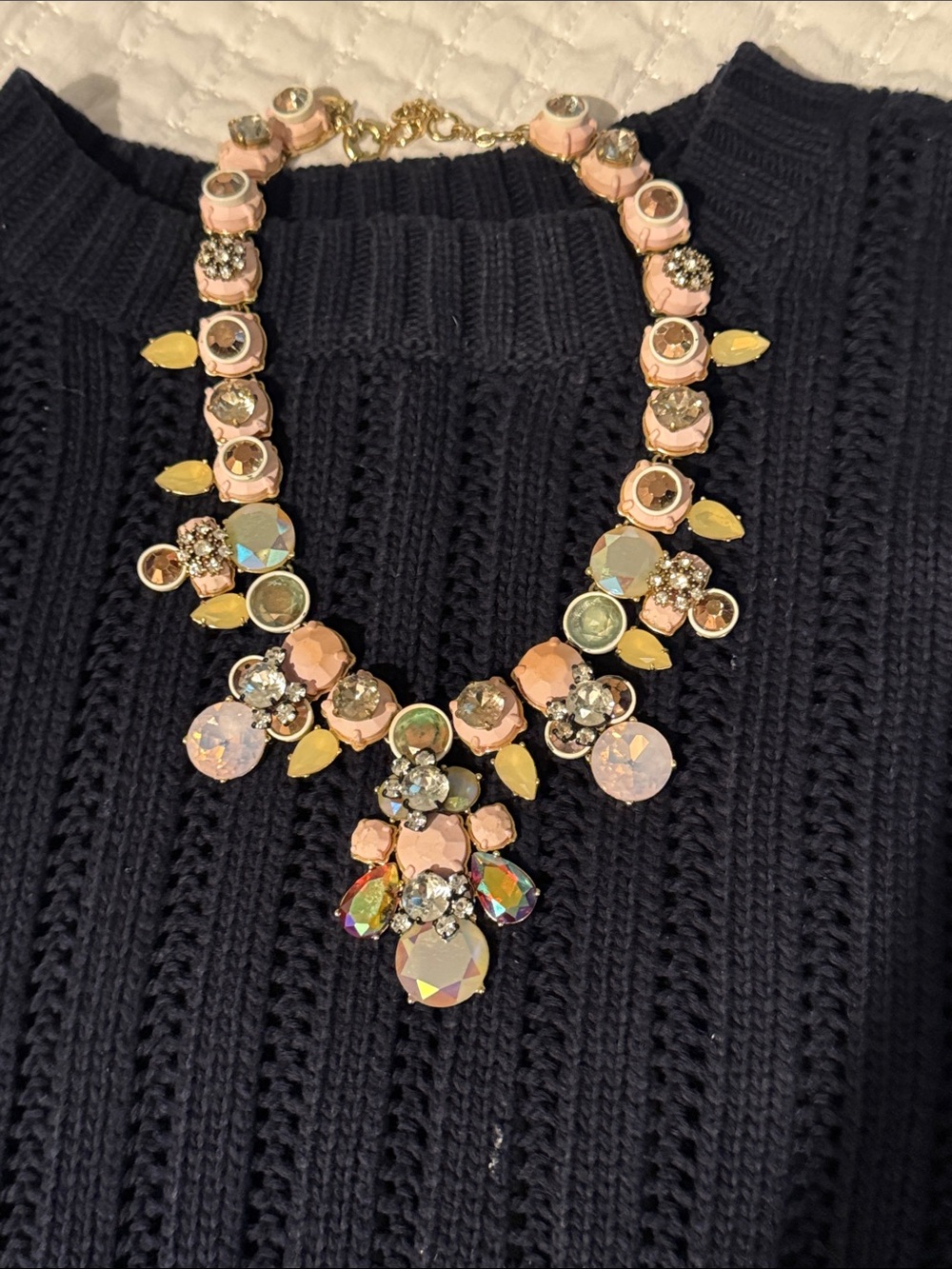Multicolor Statement Bib Necklace - Women Jewelry